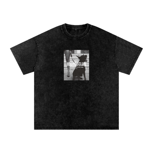 Snow Washed Oversized Cotton T-Shirt